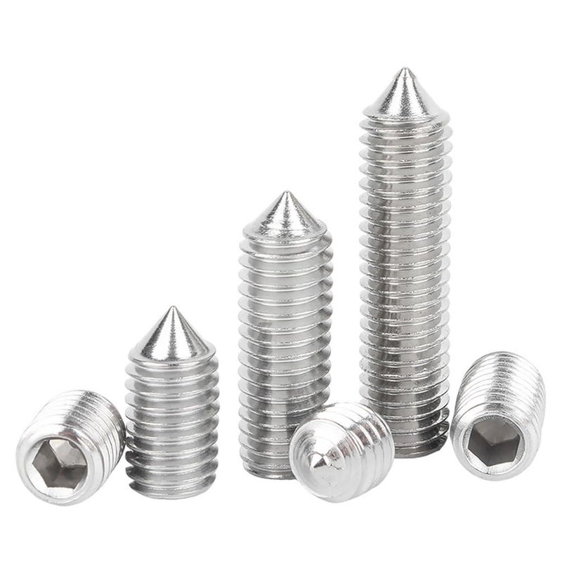 M8x45mm 304 Stainless Steel Hex Socket Set Screws 10 Pcs for Machinery and Home Repair - Image 2