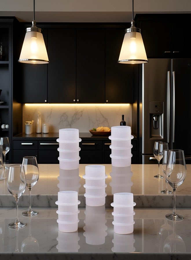 GANPUB قالب سيليكون لسدادات زجاجات المشروبات، 5 قطع من سدادات الفلين الأبيض، قالب سدادات زجاجات النبيذ من الإيبوكسي الكريستالي، قوالب سيليكون قابلة لإعادة الاستخدام لسدادات زجاجات المشروبات، سدادات ومصبات النبيذ - Image 2