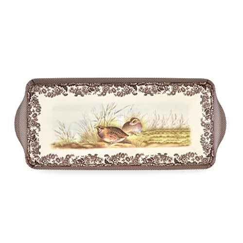 Pimpernel Decorative Melamine Rectangular Serving Tray – (15.25" x 6.5") Durable Lightweight Platter for Snacks, Drinks, Coffee & Appetizers, Ideal for Dining, Kitchen, Bar & Entertaining - Image 1