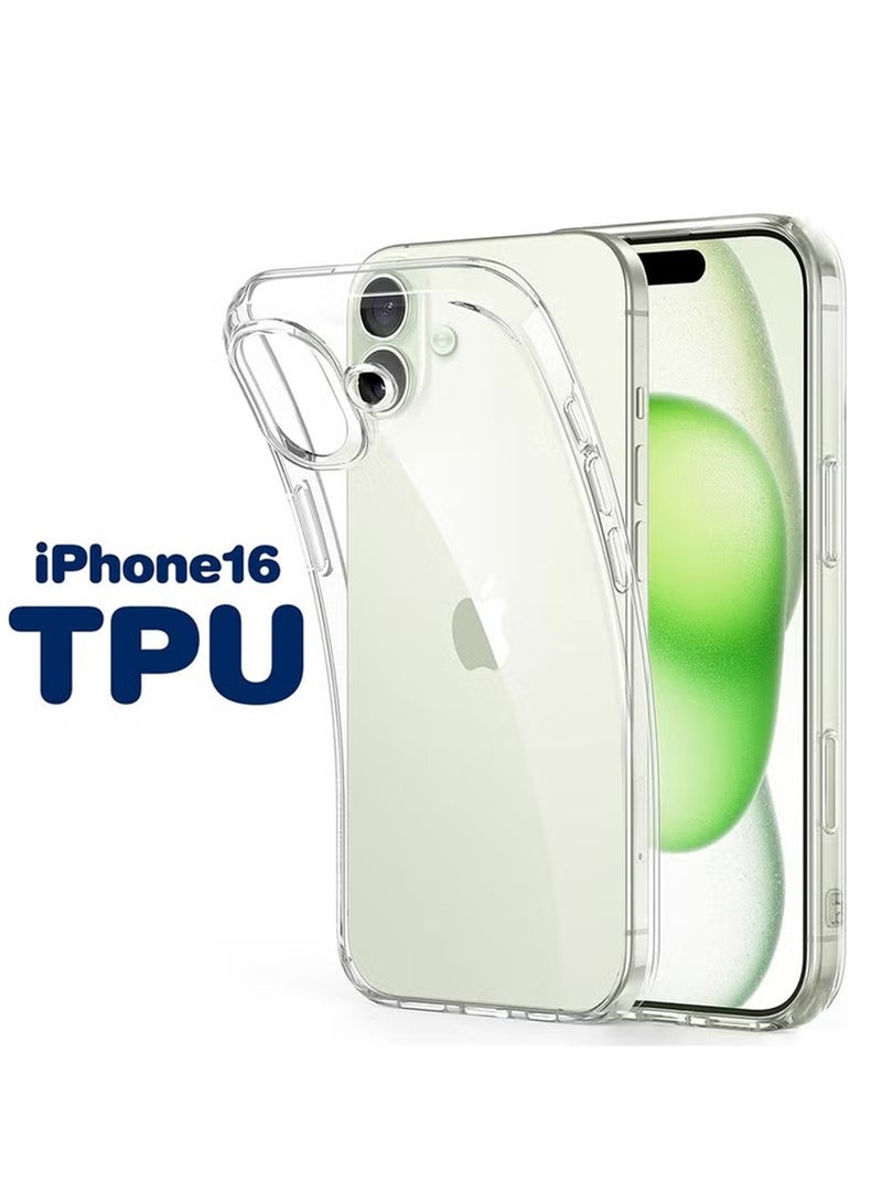 iPhone 16 Case ,Anti-Yellowing Anti-Drop Case Cover,Clear Slim Crystal Clear Anti-Scratch Protective Cove for Apple iPhone 16 - Image 1