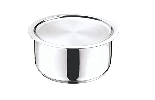MARWALL Heavy Gauge 304 Grade Stainless Steel Patila/Tope with Lid(Induction Friendly (16 cm,1.8 Ltrs) - Image 1