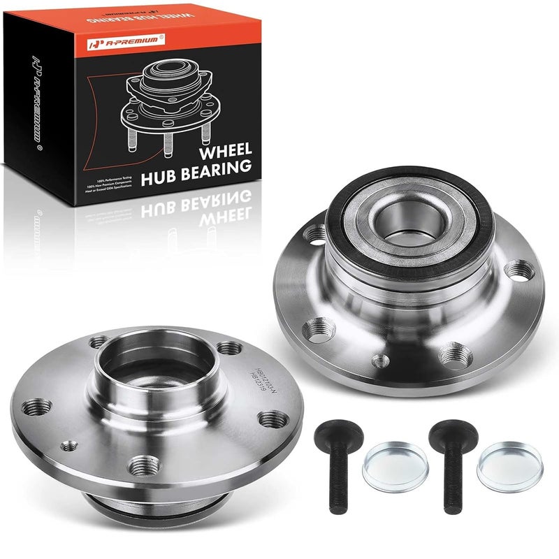 A-Premium Rear Wheel Bearing and Hub Assembly for Audi and Volkswagen - Image 1