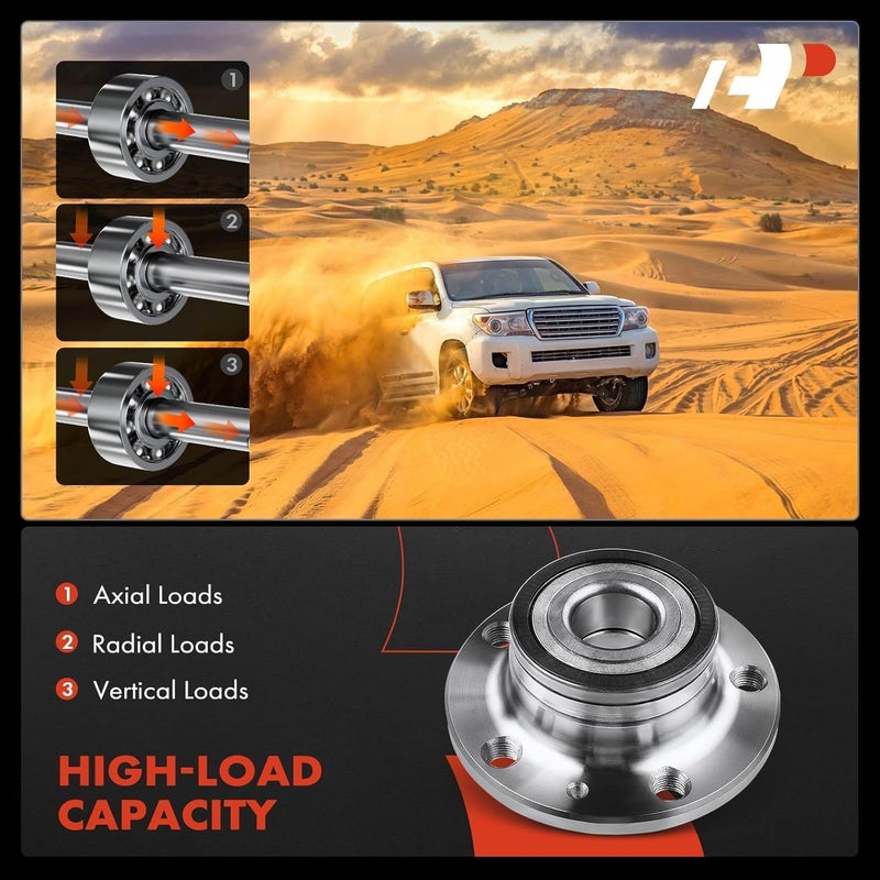 A-Premium Rear Wheel Bearing and Hub Assembly for Audi and Volkswagen - Image 5