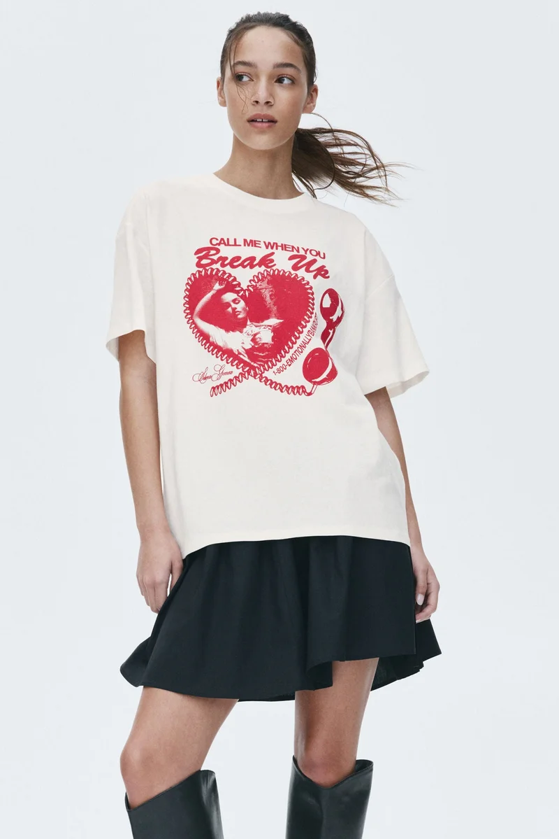 H&M Oversized printed T-shirt