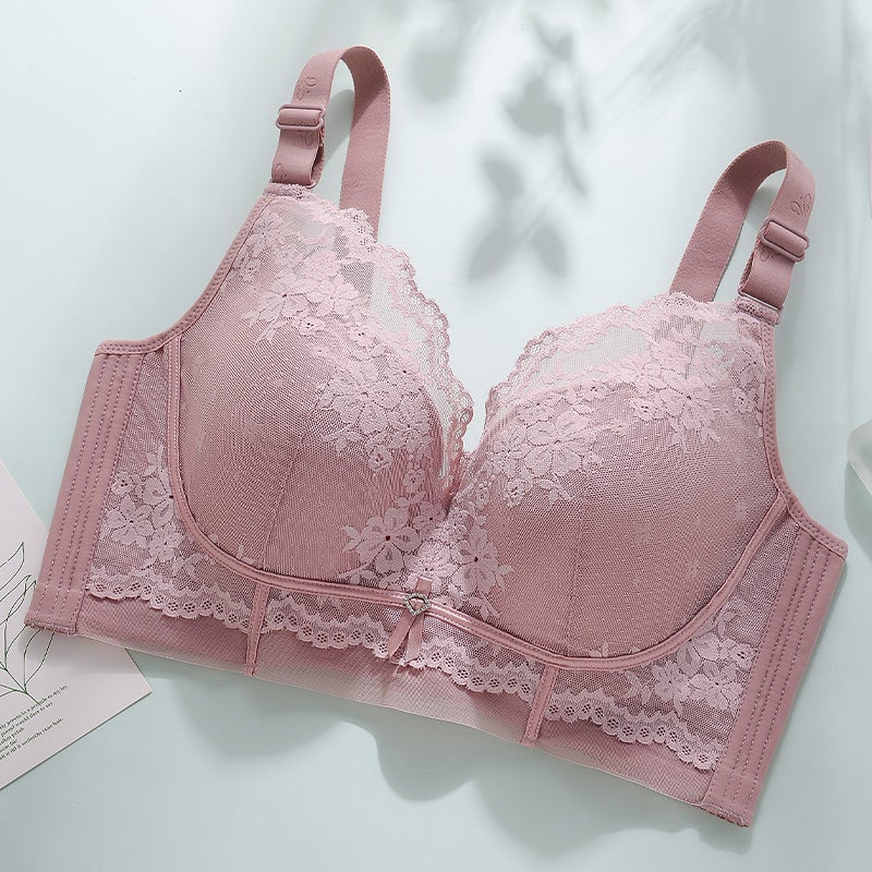 Summer Full-Cup Intimates For Women, Thin, Large Breasts, Small Breasts, Summer Large Size Push-Up Anti-Sagging Bra, Thin Section - Image 5