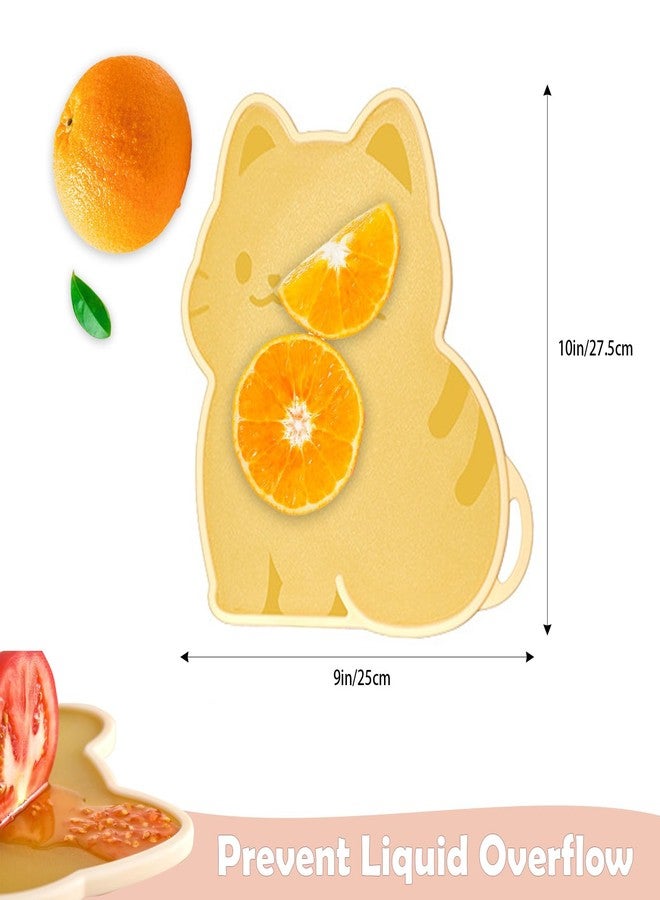 Iensen Small Plastic Cutting Board for Kitchen, 9'' x 10'', Durable & Cute Chopping Board for Fruits & Vegetables - Image 2