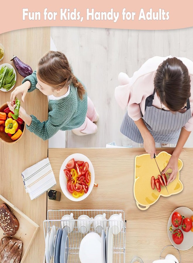Iensen Small Plastic Cutting Board for Kitchen, 9'' x 10'', Durable & Cute Chopping Board for Fruits & Vegetables - Image 5