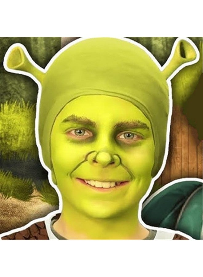 غو هو طلاء وجه أخضر عملاق قابل للغسل (2.37 أونصة، 70 مل)، طلاء وجه أخضر عملاق كريمي مائي وطلاء جسم، أزياء الهالوين والمهرجانات ومكياج المؤثرات الخاصة - Image 1