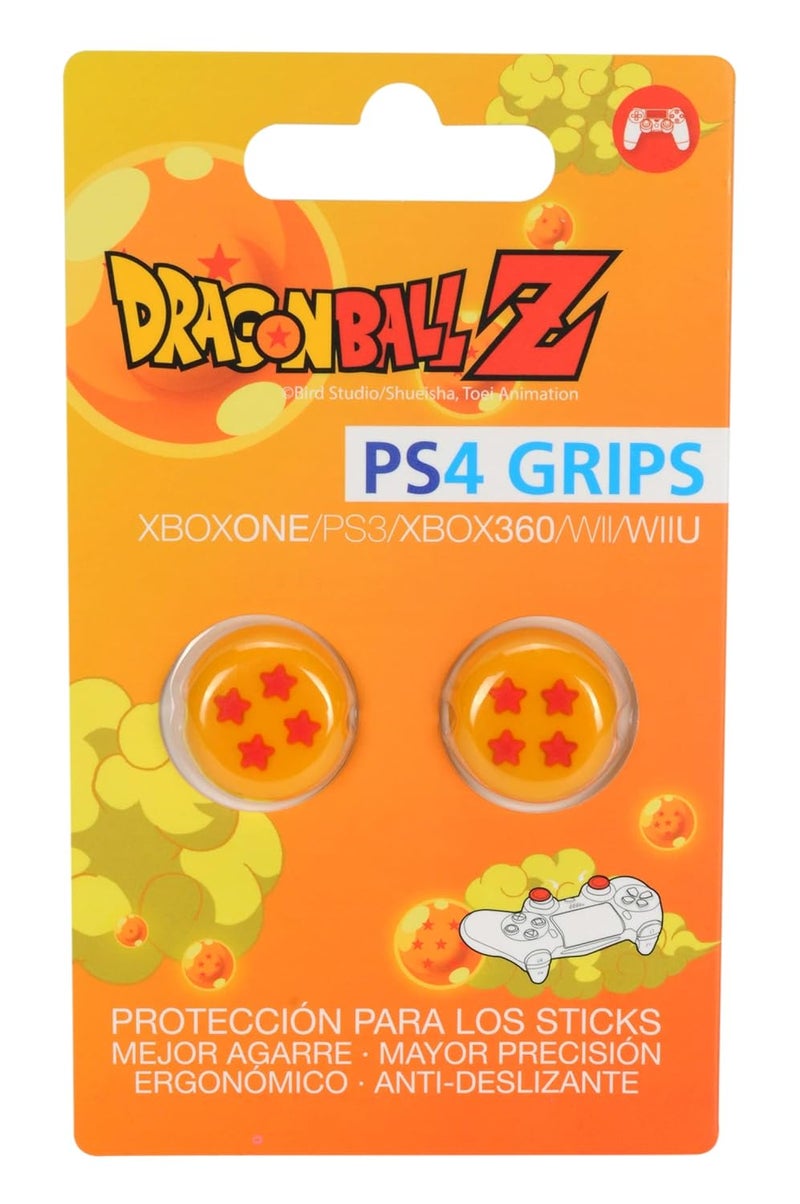 FR-TEC Dragon Ball Z Thumb Grips '4 Stars' for PS4, Xbox One, PS3, Xbox 360, Wii, WiiU - Silicone Material - Image 1