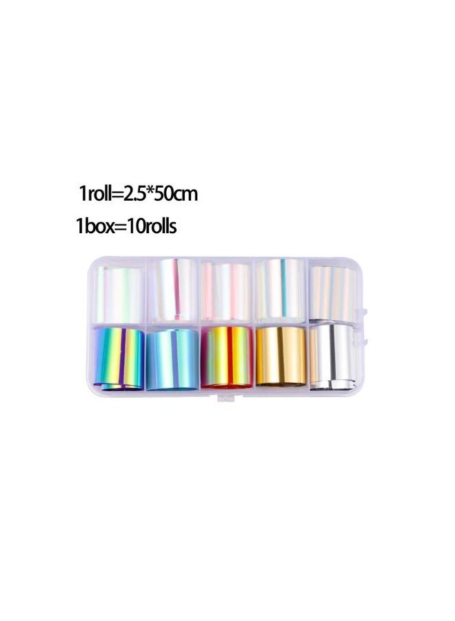 Laser Film Foil Resin Jewelry Stuff Reflective Stickers Laser Film DIY Craft Epoxy Silicone Mold Filling Nail Art Supplies - Image 3