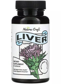 Natures Craft Liver Support with Milk Thistle, 60 Capsules  - Image 1