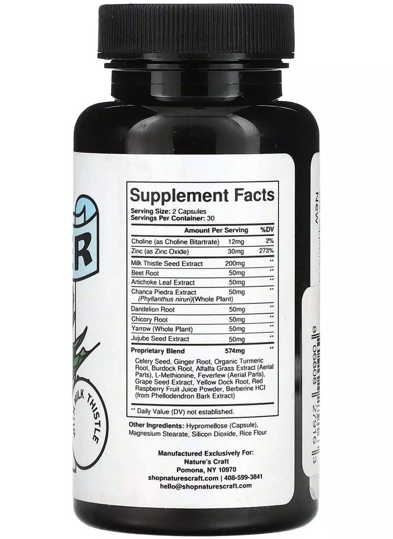 Liver Support with Milk Thistle, 60 Capsules