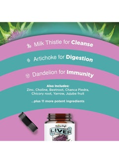 Natures Craft Liver Support with Milk Thistle, 60 Capsules  - Image 4