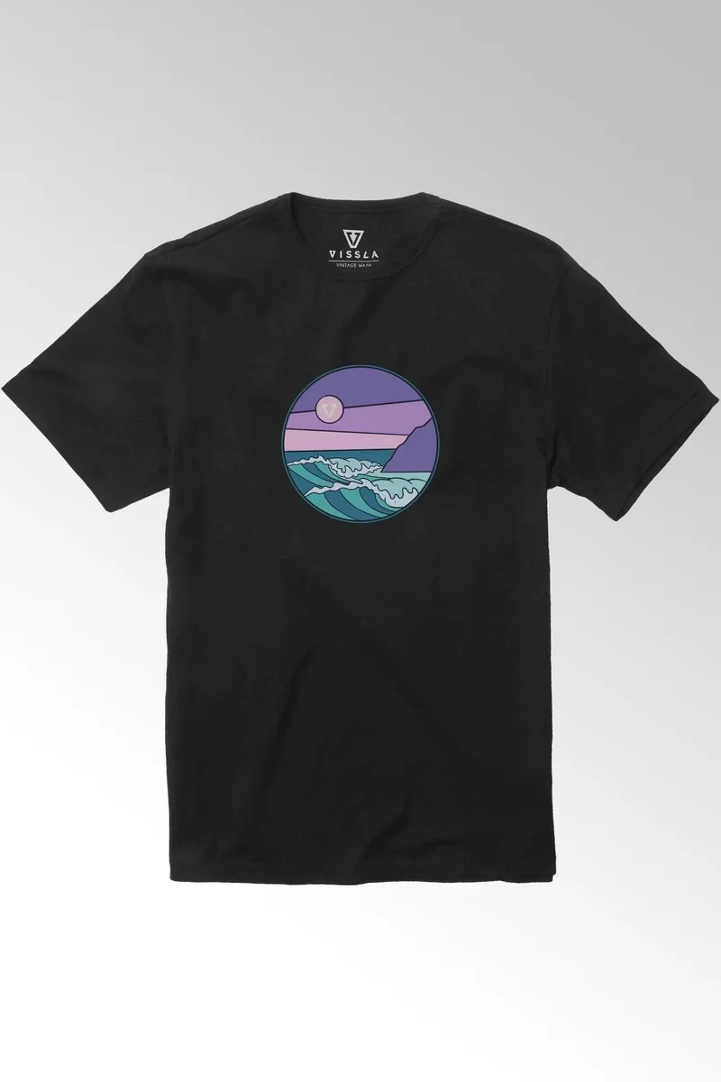 Vissla Heavy Sets Organic Cotton Tee Dark Phantom