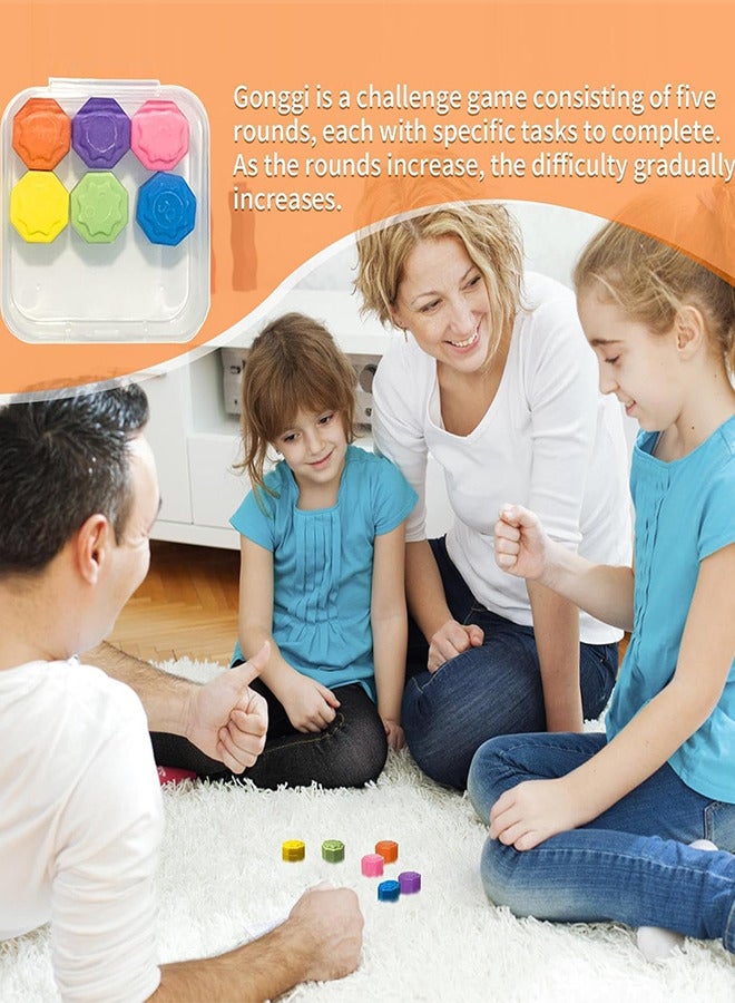 RATSAW Gonggi Jack Stone Pebbles 2 Set Korean Traditional Throwing and Catching Stones Play Game - Image 2