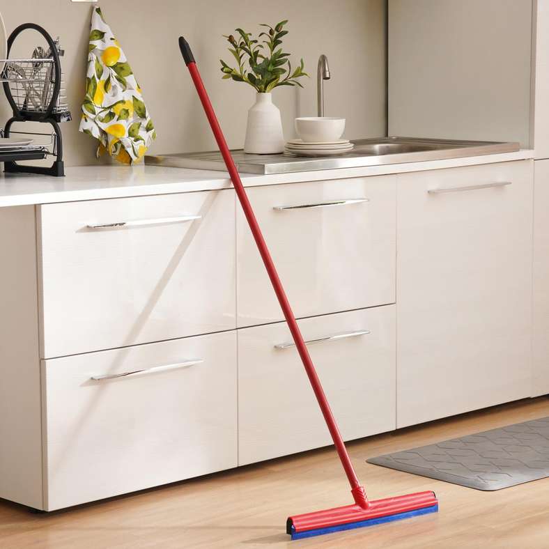 Pan Home Vileda Wipe And Dry Floor Wiper With Handle 42x9x130cm-Red - 263PHL9900003 - Image 1