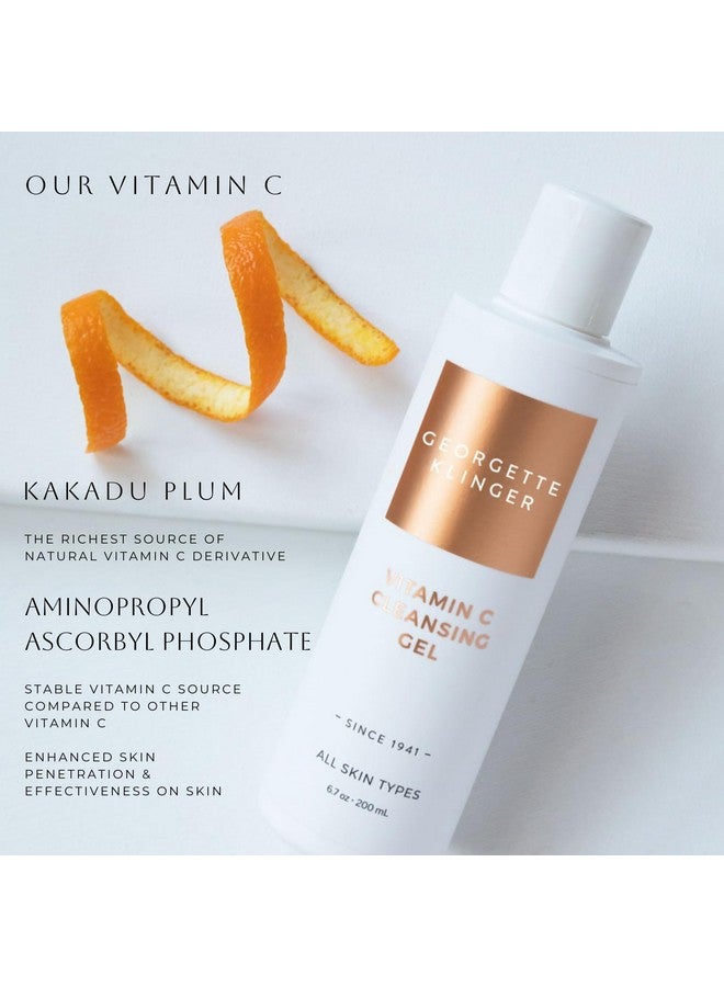 GEORGETTE KLINGER Vitamin C Cleansing Gel Daily Antioxidant Face Wash Brightens And Improves Texture For Clearer Smoother Skin. Deeply Cleans Pores Refreshes And Fights Daily Damage 6.7 Oz By Georgette Klinger - Image 3
