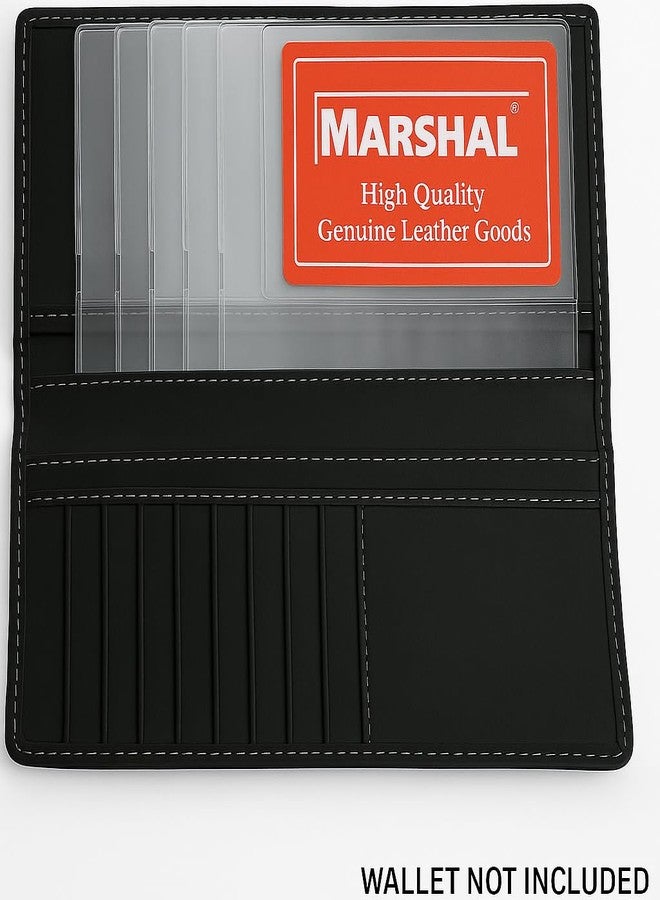 MARSHAL Checkbook Plastic Insert Made in USA 6 Page SET of 2 Card Holder - Image 3