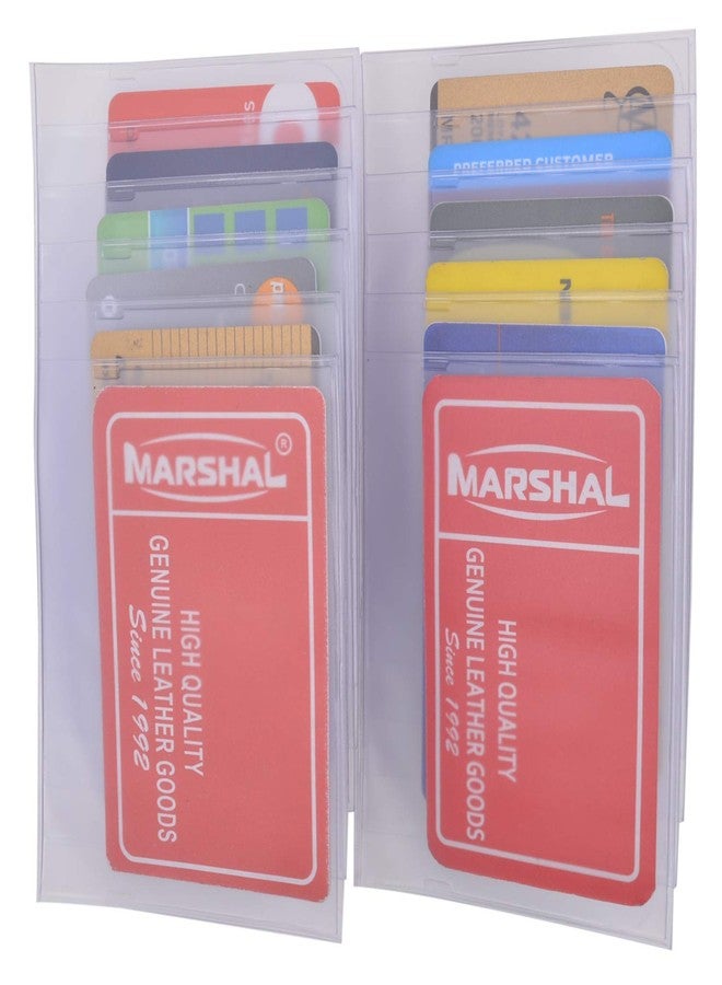 MARSHAL Checkbook Plastic Insert Made in USA 6 Page SET of 2 Card Holder - Image 1