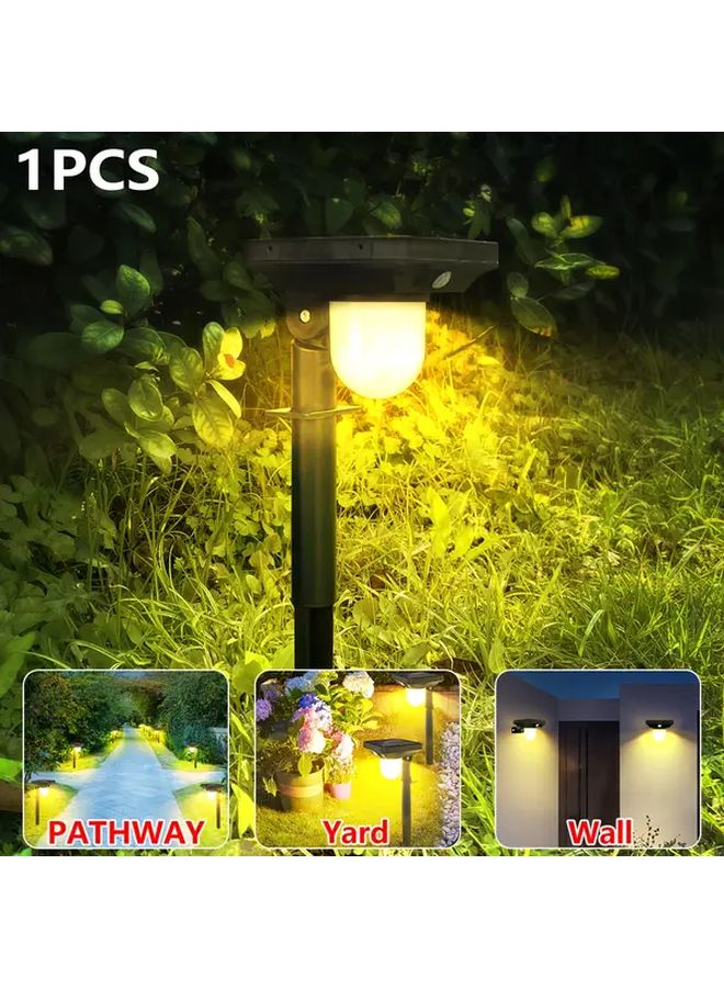 1 قطعة ضوء استشعار حركة خارجي بالطاقة الشمسية مقاوم للماء IP65 إضاءة دافئة للحديقة - Image 1