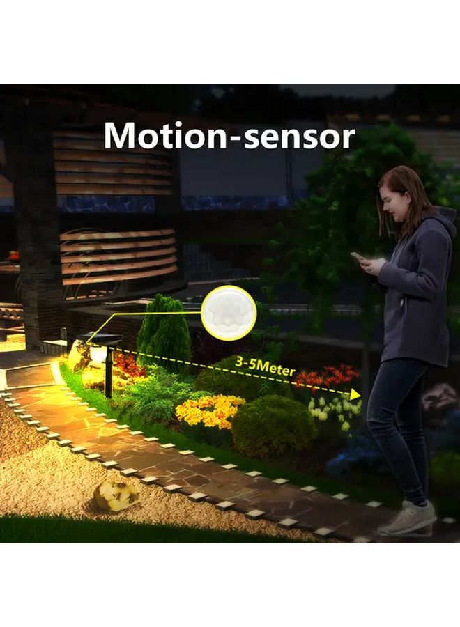 1 قطعة ضوء استشعار حركة خارجي بالطاقة الشمسية مقاوم للماء IP65 إضاءة دافئة للحديقة - Image 3