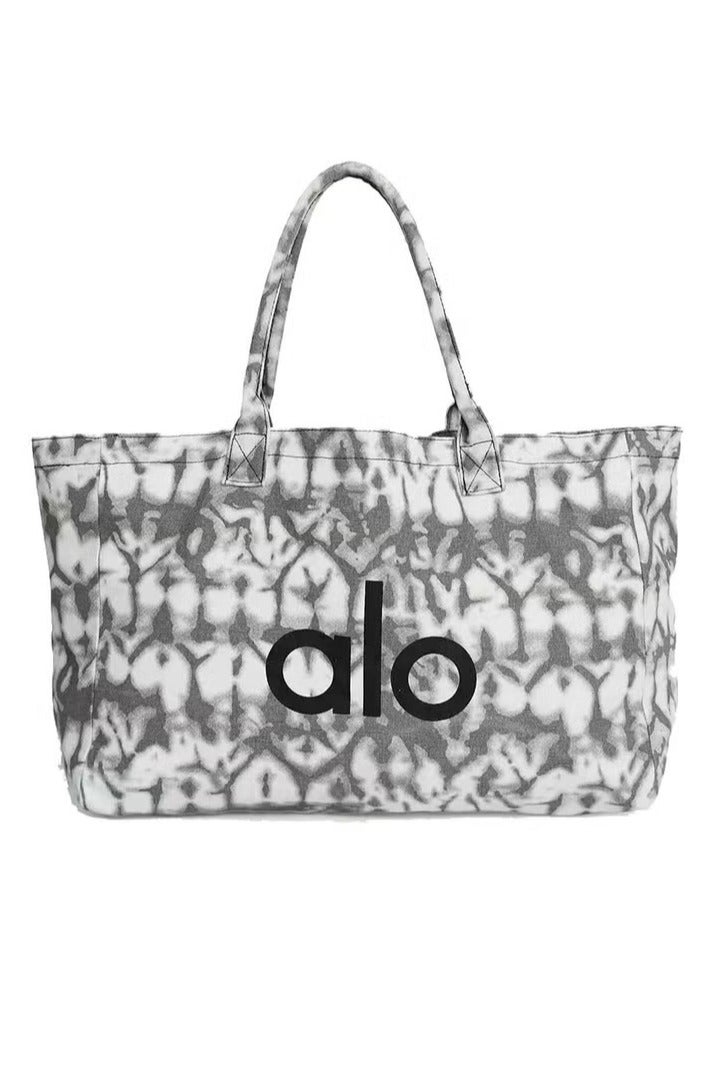 alo Alo yoga handbag, canvas camouflage bag, large-capacity hand-held yoga, casual outdoor sports, single-shoulder fitness bag, tote bag - Image 1