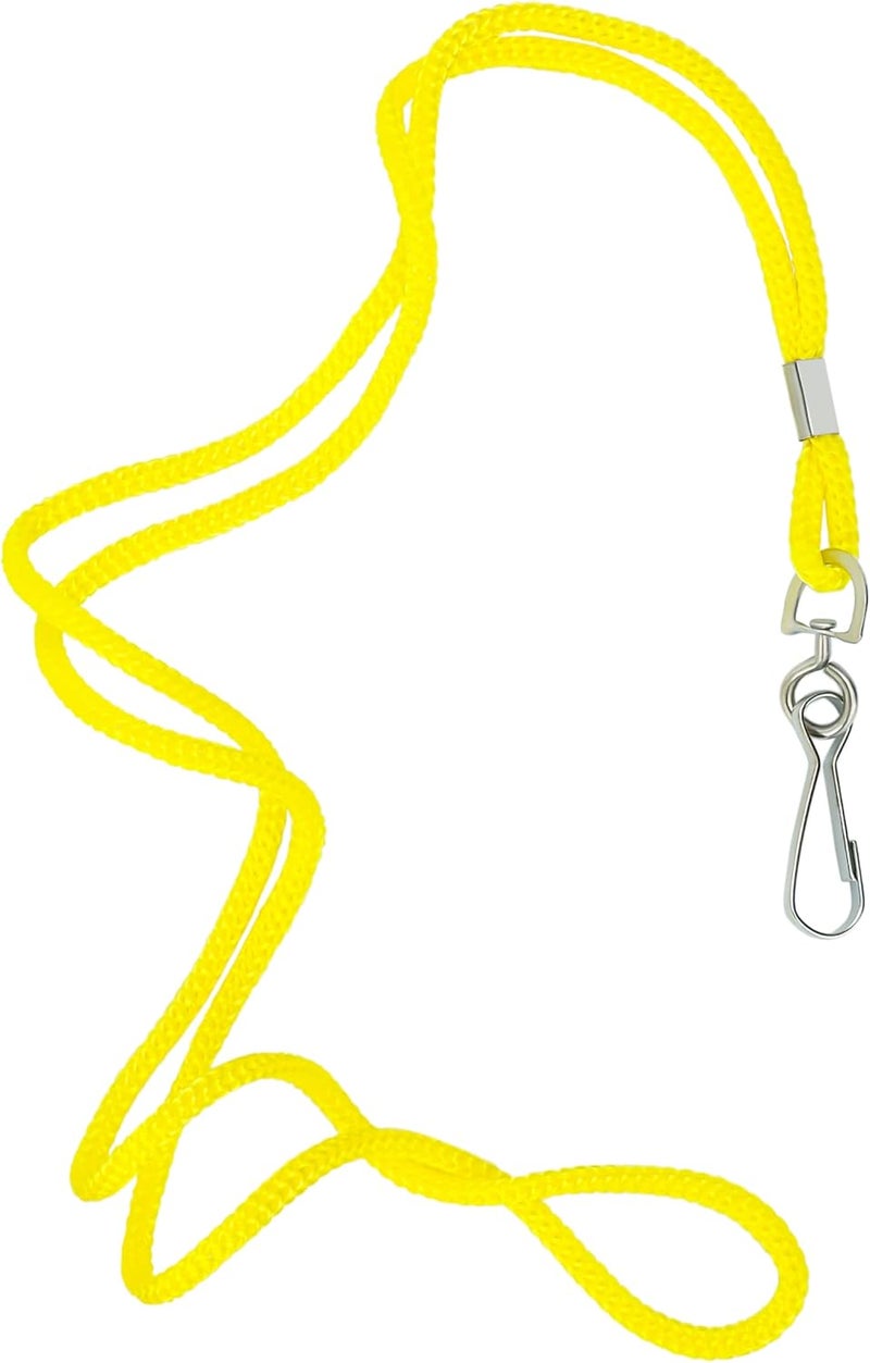 COTODO ID Yellow Lanyards Safety Badge Lanyard 36" with Swivel Hook 100 Pack - Image 1
