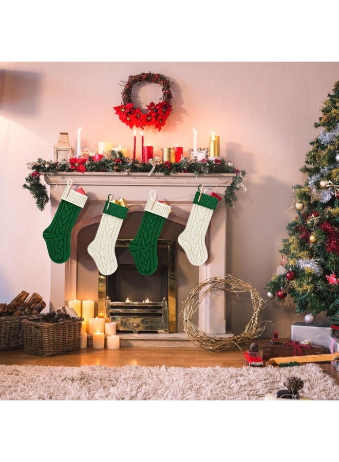 تابيت جوارب عيد الميلاد كبيرة الحجم (١٨ بوصة)، جوارب عيد الميلاد المحبوكة، جوارب مدفأة كبيرة، لتزيين عيد الميلاد للعائلة (قطعتان) - Image 4