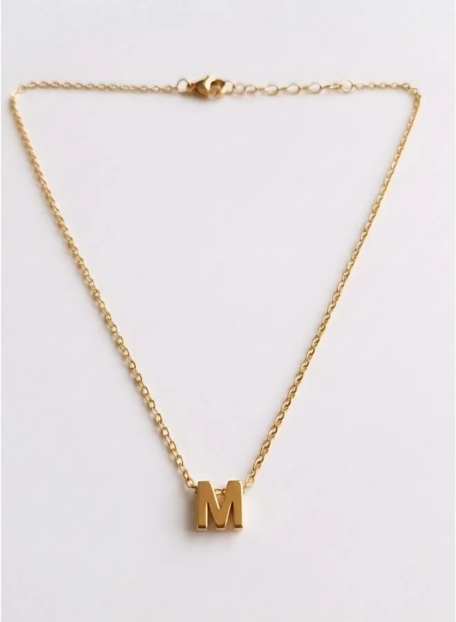 روفو Initial M Pendant Necklace