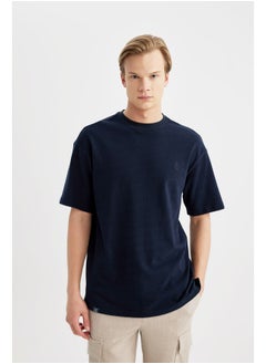 DeFacto Man Comfort Fit Crew Neck Short Sleeve Knitted T-Shirt  - Image 1