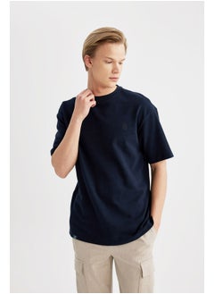 DeFacto Man Comfort Fit Crew Neck Short Sleeve Knitted T-Shirt  - Image 4