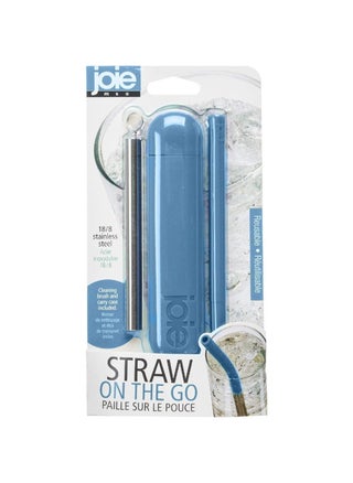 The Resusable Silicon/Stainless steel, straw on the go, with cleaning brush and silicon carry case, Assorted 1 Piece. - pzsku/Z044519C75CB38384EC70Z/45/_/1708360713/3d563f76-86d7-4973-bdfc-a1d03c216477