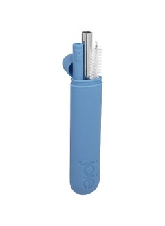 joie The Resusable Silicon/Stainless steel, straw on the go, with cleaning brush and silicon carry case, Assorted 1 Piece.  - Image 2
