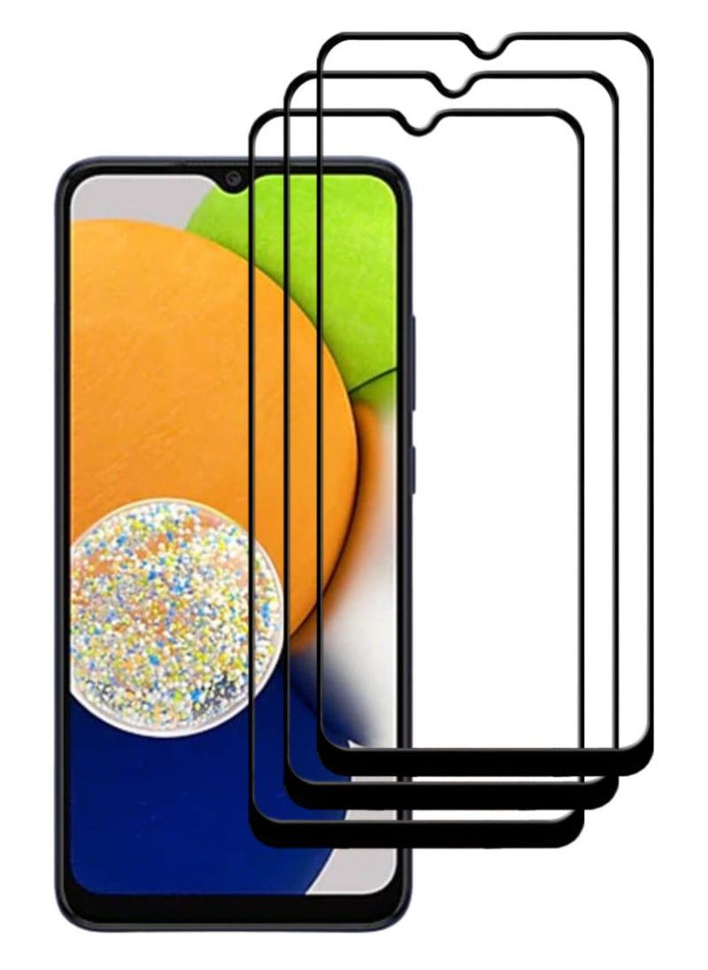 ACLIX 3 Pieces Antistatic ESD Dustproof Premium Quality High Definition Tempered Glass Screen Protector Designed For Samsung Galaxy A03 - Image 1