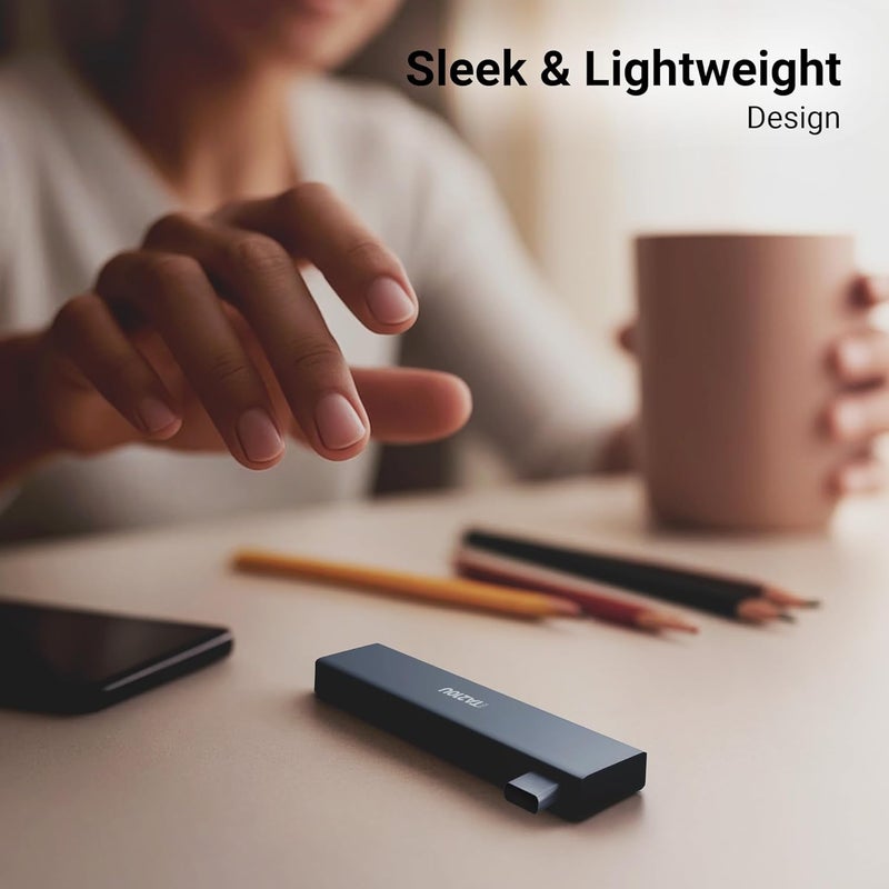 ZEBRONICS TA210U، محور Type-C إلى USB 4 في 1، USB 3.0، 4 منافذ USB، سرعات تصل إلى 5 جيجابت في الثانية، هيكل معدني، لأجهزة Mac | اللابتوبات - Image 5