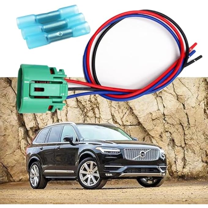 IBVIBV Alternator Generator Regulator Wiring Connector Plug Pigtail Harness Repair Kit Compatible with Subaru Impreza Forester WRX STI Legacy Outback 1999-Up 3 Pin Oval Green - Image 2