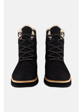TOMS Women Mojave Lace Up Ankle Boots, Black  - Image 3
