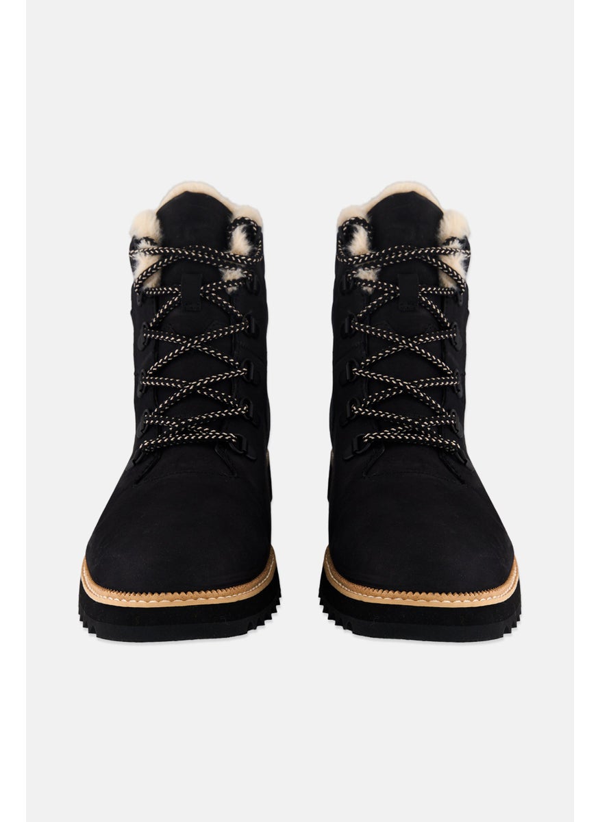 TOMS Women Mojave Lace Up Ankle Boots, Black  - Image 3