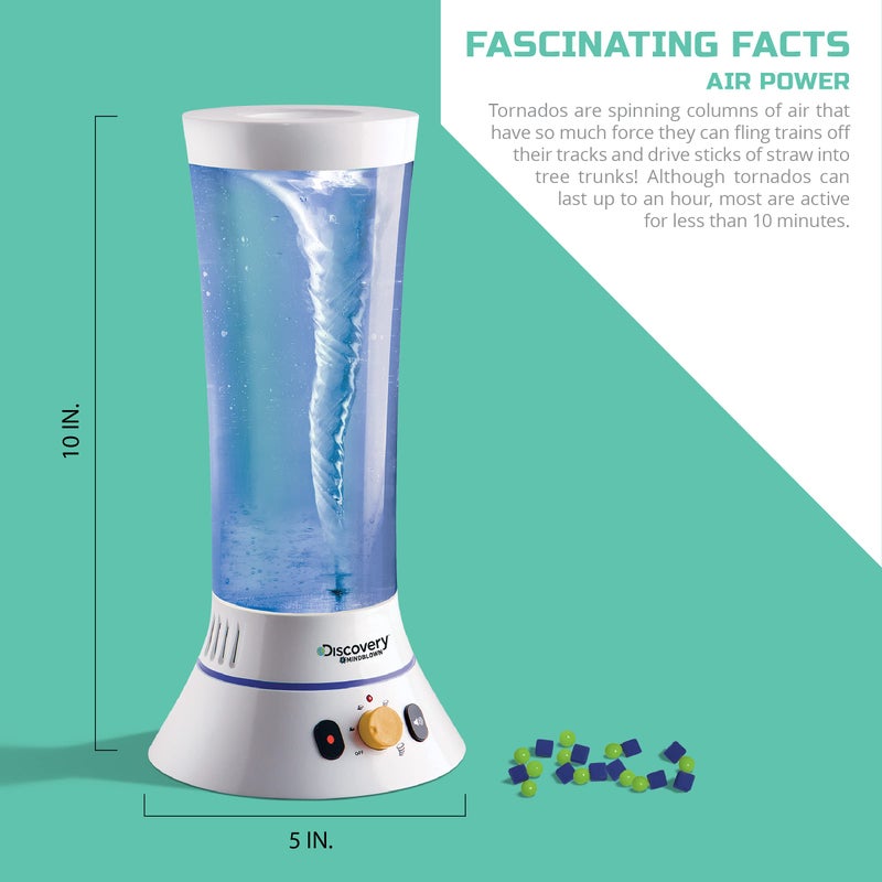 Discovery Kids Discovery #MINDBLOWN Tornado Lab, 5-Speed Cyclone Controller, Educational Learning Activity Kit, Fun and Exciting Toy, STEM Experiment Set for Boys, Girls, Kids Ages 6+ - Image 5