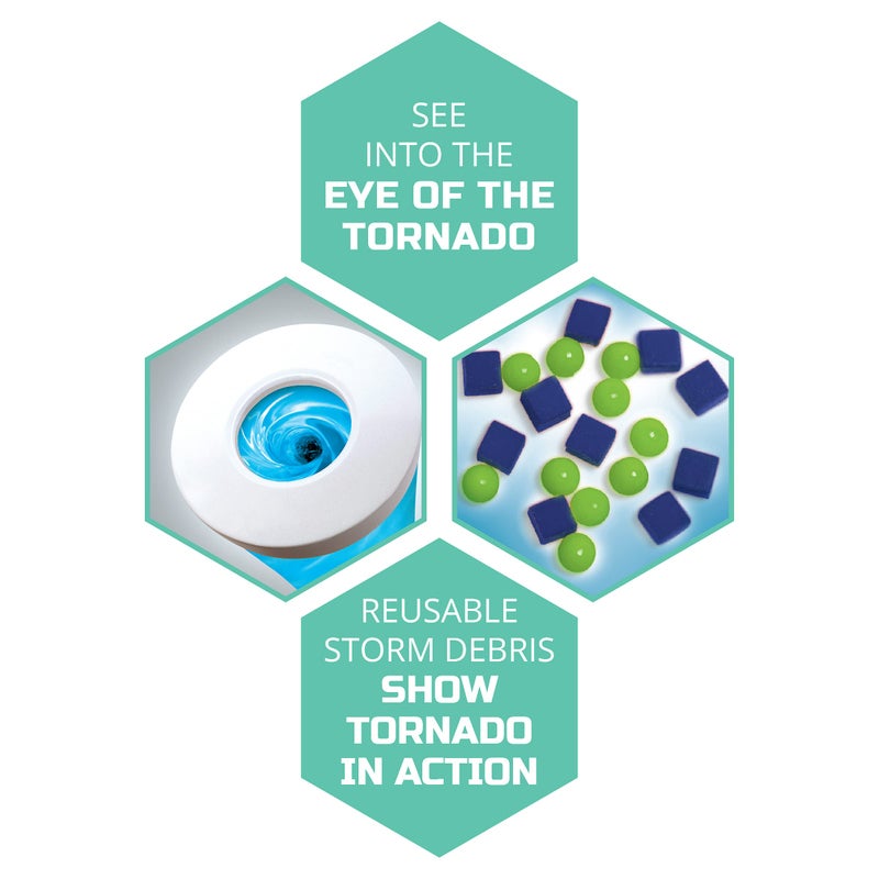 Discovery Kids Discovery #MINDBLOWN Tornado Lab, 5-Speed Cyclone Controller, Educational Learning Activity Kit, Fun and Exciting Toy, STEM Experiment Set for Boys, Girls, Kids Ages 6+ - Image 4