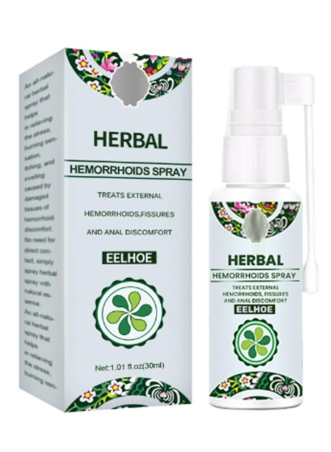 EELHOE Natural Herbal Hemorrhoids Spray - External and Internal Hemorrhoids Treatment with 100% Natural Herbal Extracts Formula