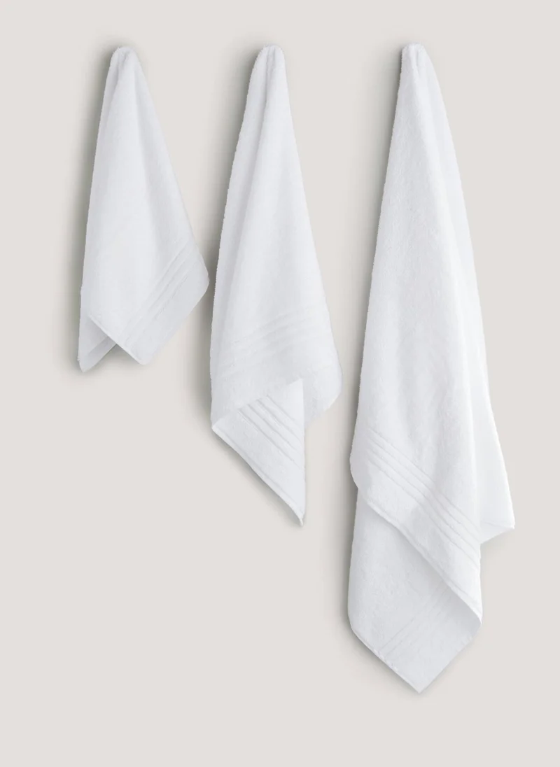 Matalan White 100% Egyptian Cotton Towels