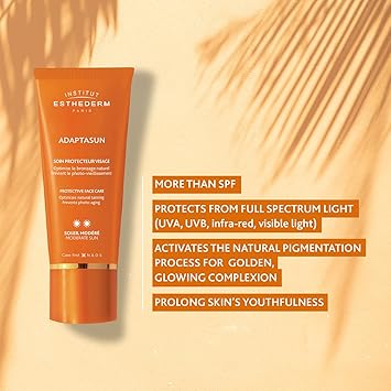 Institut Esthederm Adaptasun Sun Cream Moderate Sun Protection Face Moisturiser 50ml - Image 4