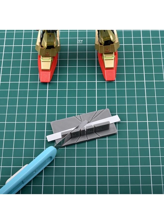Gray Mini Angle Cutter 30 45 60 90 Degree Adjustable Guide For DIY Model Craft - Image 2