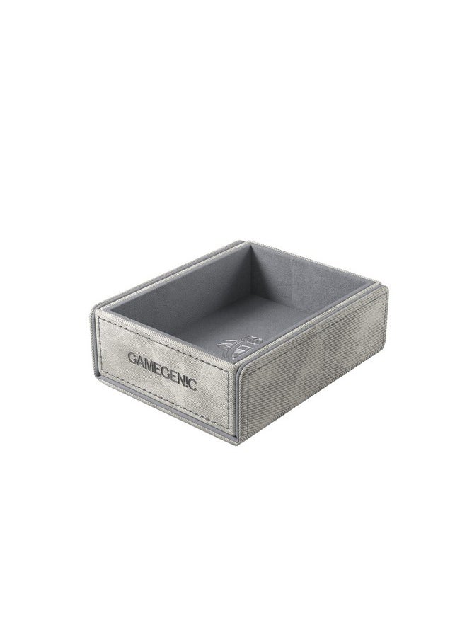 Gamegenic Gamegenic Token Keep - Premium Token Box for Safe Storage, Fits Dungeon 1100+ and Dungeon S 550+, Holds Tokens, Dice, and Cards, Fully Usable During Gameplay, Gray Color, Made  - Image 2