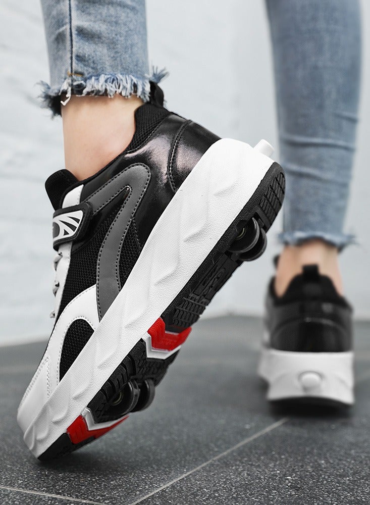 Loquat Kids Roller Skates Shoes 4 Wheels Roller Shoes Boys Girls Wheel Shoes Roller Sneakers Shoes for Beginner More Balanced - Image 5