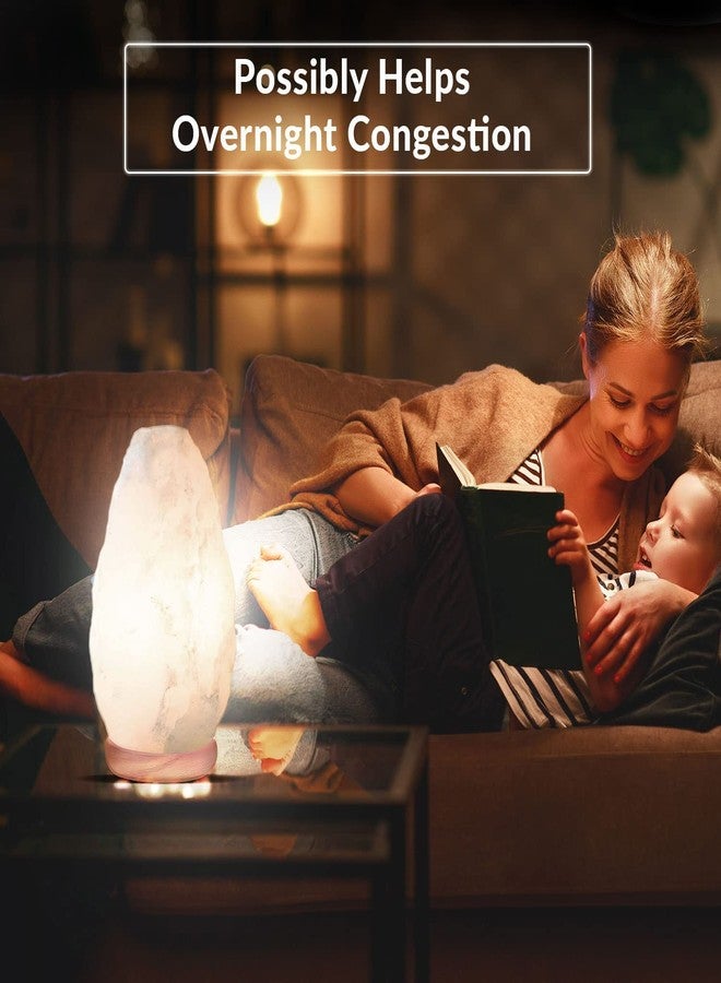 Himalayan Glow Natural White Salt Lamp, Crystal Salt Lamp Night Light, 6-8 LBS - Image 4