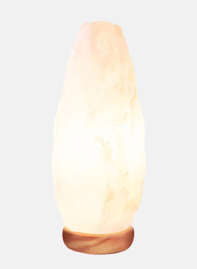 Himalayan Glow Natural White Salt Lamp, Crystal Salt Lamp Night Light, 6-8 LBS - Image 1