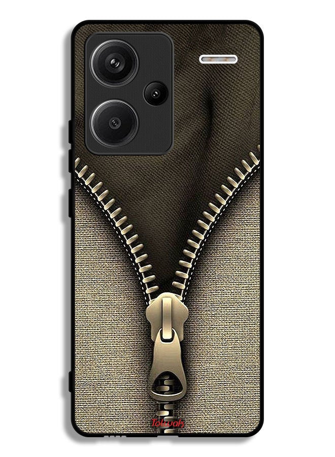 Tolwak Xiaomi Redmi Note 13 Pro Plus Protective Case Cover Zip Pattern - Image 1