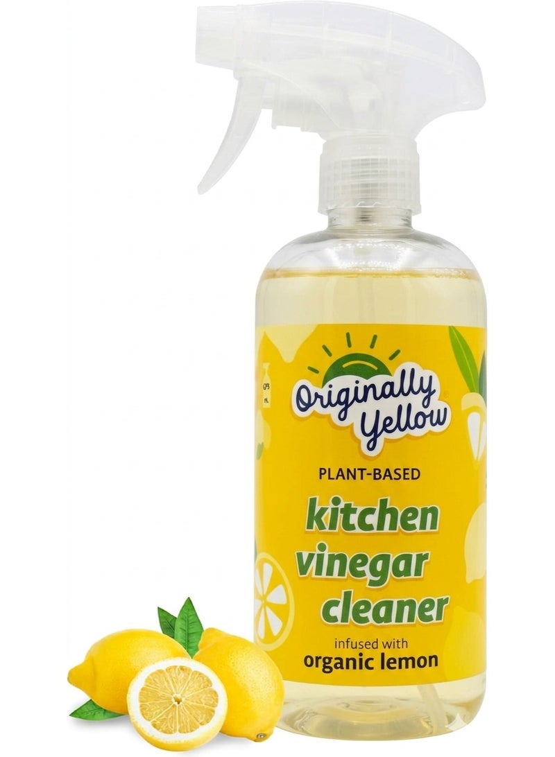 Originally Yellow Plant Based Kitchen Vinegar Cleaner Infused With Organic Lemon 470 ML - Image 2